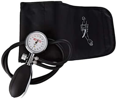 GIMA - Sfigmomanometro Minor 2, con 2 tubi, bracciale in nylon con chiusura a velcro, nero, 32714