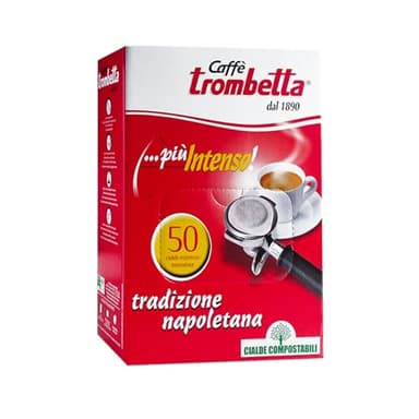 Caffè Trombetta In Cialda Ese, Più Intenso - una confezione da 50 Cialde