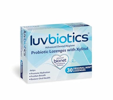 Luvbiotics Advanced Igiene Dentale con Probiotics Original Lozenges, 30 compresse, 25 g
