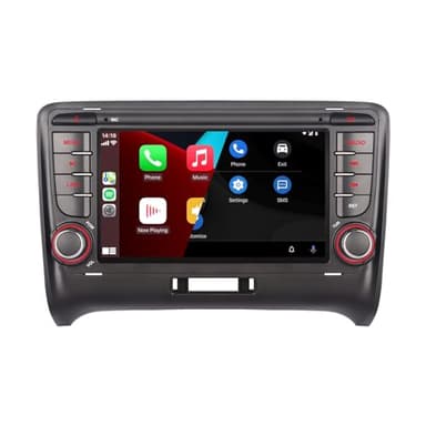 Autoradio per Audi TT MK2 8J 2004-2015, Touchscreen da 7 pollici con wireless Carplay Android Auto Autoradio MirrorLink Bluetooth AM/FM/RDS/USB