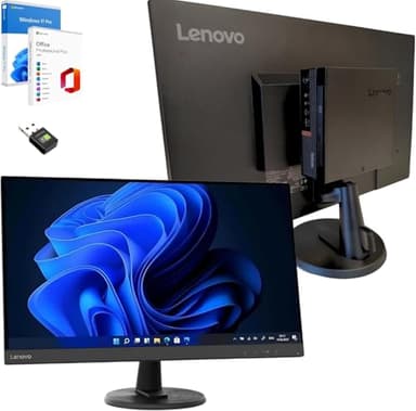 Lenovo Computer completo 27" i5 8500 16GB Ram 1 Tera SSD Win 11 Pro Office 2021 Pro 36 mesi di garanzia -c27-40