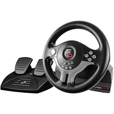 Subsonic Superdrive SV250 - Volante con pedali, Per PS4, XBOX ONE, PC, Switch e PS3 (Non compatibile con PS5), Nero