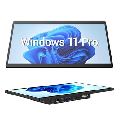 HEIGAOLAPC Industrie Panel PC Industriale PC Touchscreen 15.6 Pollici, Fanless Pannello Computer All in One Win11 Pro N5095 8GB RAM 128GB ROM, 1920 * 1080 IPS, 4xUSB3,0, 2xRS232, Type-C, HDMI, LAN