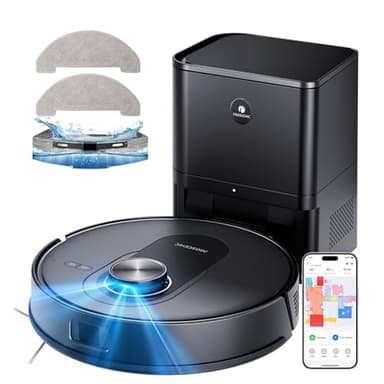 Proscenic Q8 Max Robot Aspirapolvere Lavapavimenti con Mappatura 8000Pa, 200 min, 60 Dias Svuotamento Automatico, Robot aspirapolvere con WiFi/Alexa/App, per Tappeti/Pavimenti/Peli