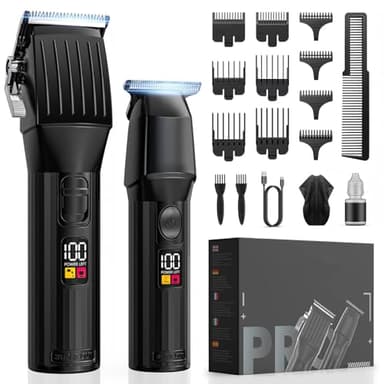 Tagliacapelli Uomo, Set Macchinetta Per Capelli Rasoio Elettrico Barba e Capelli Macchinetta Capelli Professionale Hair Trimmer Uomo Tagliacapelli Uomo Professionale Trimmer Capelli Regalo Per Uomo