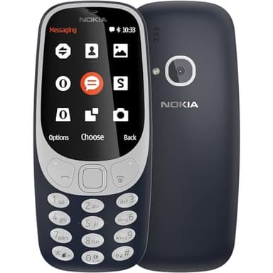 Nokia 3310 Telefono cellulare 2.4" ((6,1 cm) 2 MP, Bluetooth, 1200 mAh, Dual SIM)), Blu scuro [Germania]