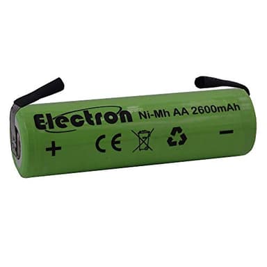 Batteria ricaricabile Ni-Mh Stilo AA 1,2V 2600mAh con linguette lamelle terminali a saldare per pacco pacchi batteria
