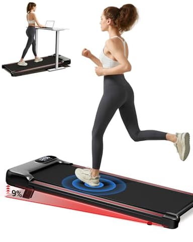 CURSOR Tapis Roulant Salvaspazio 1-8KM/H, Tapis Roulant Elettrico Inclinabile, Walking Pad con Tripla Ammortizzazione e Motore Silenzioso da 2,5 CV, Max. Carico Massimo 136KG