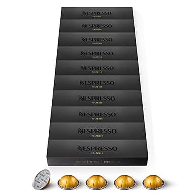 Nespresso Vertuo - 100 capsule di caffè Voltesso - Intensità 4 - per Espresso 40 ml - (10 confezioni da 10)