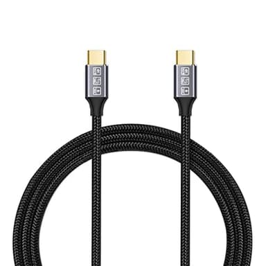 USB-C to USB-C 3.1 Gen2 Cable 10Gbps Data Transfer, 100W 20V/5A 3.3ft USB Type C PD Fast Charging Cable 4K Video Output Compatible with Thunderbolt 3, MacBook Pro, Galaxy S21 1M
