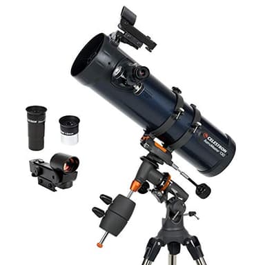 Celestron 31042 AstroMaster 114EQ Telescopio riflettore newtoniano, blu scuro