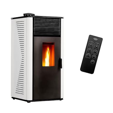 Anita Sannover - Forno a pellet ad aria, 12 kW, colore: Bianco