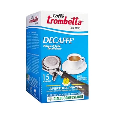 Caffè Trombetta - Caffè in Cialda ESE, Decaffeinato - Confezione da 15 Cialde