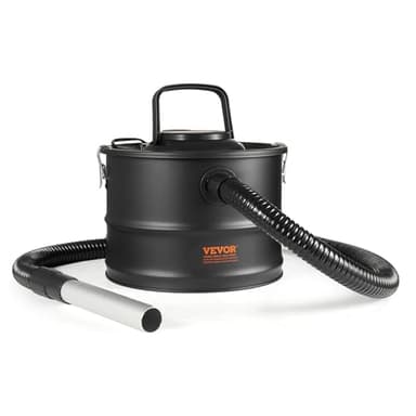 VEVOR Aspiracenere 15 L Aspiracamino con Forte Potenza di Aspirazione 1200 W con Aspirazione Inversa, Cavo di Alimentazione 3M, Potenza di Aspirazione 16 Kpa Max, per Stufe a Pellet, Stufe a Legna