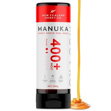 New Zealand Honey Co. Miele di Manuka MGO 400+ | Attivo e lordo | Prodotto in Nuova Zelanda | 500g