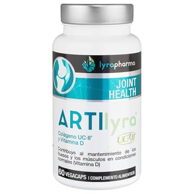 Colagene Artilyra UC II con vitamina D per la cura delle ossa e delle articolazioni – Colagene e vitamina D per il corretto funzionamento di muscoli e cartilagine – 60 capsule vegetali (2 mesi)