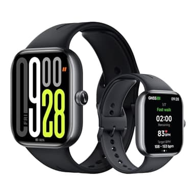 XIAOMI Redmi Watch 5, Smartwatch con display AMOLED 2.07", Chiamate Bluetooth, Autonomia 24 giorni, Resistenza Acqua 5 ATM, Monitoraggio Frequenza Cardiaca e SpO2, Sistema GNSS integrato, Nero