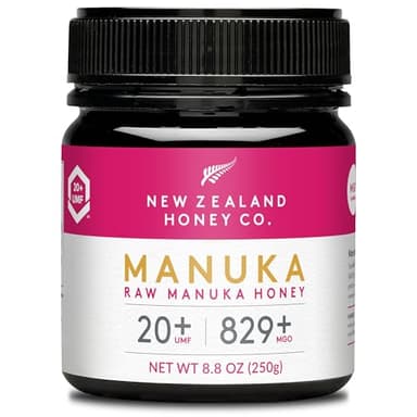 New Zealand Honey Co. Miele di Manuka MGO 829+ / UMF 20+ | Attivo e lordo | Prodotto in Nuova Zelanda | 250g