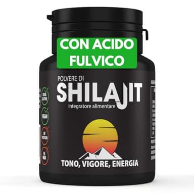 Shilajit himalayano puro originale resina - Integratore alimentare in polvere 50 gr - Aumenta benessere fisico e mentale