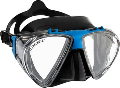 Cressi Penta+ Mask, Maschera & Snorkel Unisex Adulto, Nero/Blu, Unica