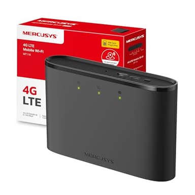 Mercusys TP-Link MT110 Mobile WiFi Router 4G LTE Cat4, Saponetta WiFi con Sim, Velocità di Download 150Mbps, WiFi Portatile, Router WiFi con Sim, Modem 4G Sim, Batteria Ricaricabile, Plug&Play