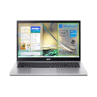 Acer Aspire 3 A315-59-5067 PC Portatile, Notebook, Processore Intel Core i5-1235U, RAM 16 GB DDR4, 512 GB PCIe NVMe SSD, Display 15.6" FHD LCD, Scheda Grafica Intel Iris Xe, Windows 11 Home, Silver