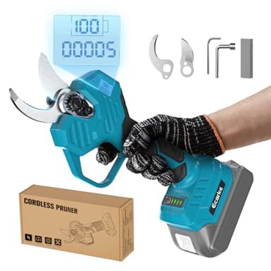 Ecarke Cesoie elettriche senza fili – compatibile con batteria Makita 18 V, diametro di taglio 30 a 58 mm, cesoie da giardino professionali per dimensioni rapide e precise, senza batteria