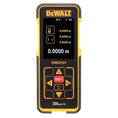 DeWalt Dw03101-xj, Misuratore di distanze laser 100 metri, Multicolore