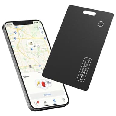 Reyke Slim Wallet Tracker Card, Localizzatore di Portafoglio Ricaricabile, Impermeabile IP68, Compatibile con Apple Find My (Solo iOS), Organizzatore per Etichette Bagagli e Passaporti