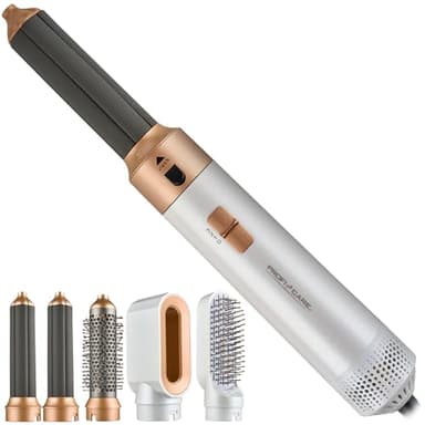 ProfiCare® spazzola ad aria calda, spazzola asciugacapelli, 4 in 1 - styler, piastra per capelli, spazzola phon 1000 W con 3 livelli, con organizer, PC HAS 3132 bianco rosé