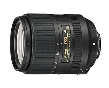 Nikon AF-S DX NIKKOR 18-300mm f/3.5-6.3G ed VR Obiettivo, Nero [Nital Card: 4 Anni di Garanzia]