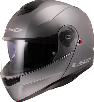 LS2, Casco Moto Modulare STROBE II Matt Titanium, M