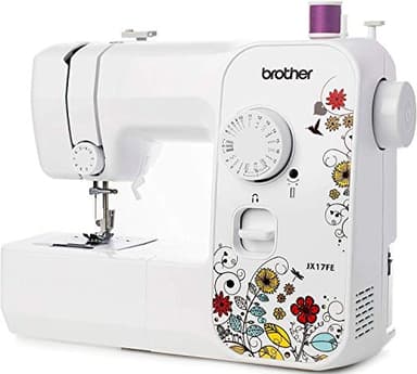 Brother JX17FE (Fantasy Edition) - Macchina da Cucire Elettrica Portatile con 17 Punti di Cucitura, Facile per Principianti, Cucitrice Automatica, per Creativo, Professionale, Braccio Libero