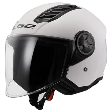 LS2, Casco Moto Jet AIRFLOW II gloss white, M