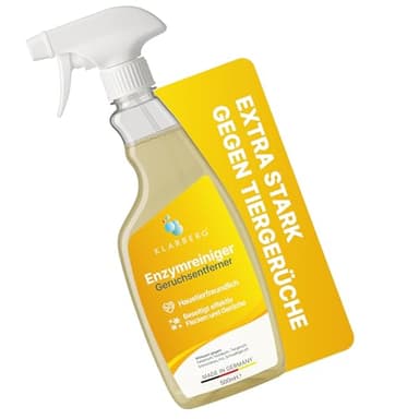 KLARBERG 500 ml detergente enzimatico spray – urina di cane e urina di gatto estremamente forte neutralizzatore di odori per divano/tappeti, ecc. – neutralizzare gli odori degli animali invece di