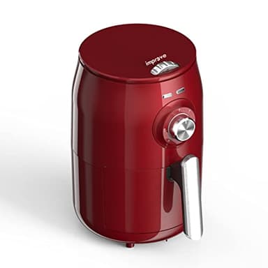 Friggitrice ad Aria 2 L, 1000 W, Termostato Regolabile, Timer Spegnimento Automatico, Cestello Antiaderente Removibile, Improve IMPFR1801