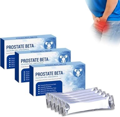 Condimenti in gel di beta glucano della prostata, gel per la cura degli uomini, sicuro ed efficace, vedere i risultati in 7 giorni (3 Box)