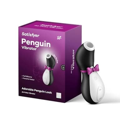 Satisfyer Pro Penguin Next Generation Vibratore a onde di pressione | Succhia clitoride con 11 modalità di vibrazione | Vibratore da appoggio con batteria | Toys erotici per lei | Impermeabile (IPX7)