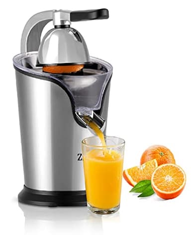 Spremiagrumi elettrico in acciaio inox | motore Longlife | 500 Watt | 2 capsule | filtro in acciaio inox | spremiagrumi elettrico | start-stop automatico | spremiagrumi