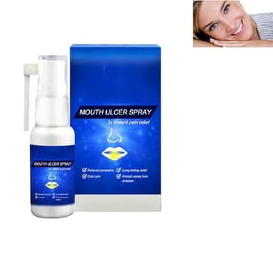 Spruzzo Ulcere della bocca,Nuovo Spray di Sollievo del Dolore Dentistico,Spray di Sollievo Ulcere,Spray Anti-Afta,Riparazione dei Tessuti Gengivali,Spray di Sollievo Ulcere Buccali