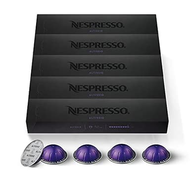 Nespresso Vertuo - Confezione da 50 capsule di caffè Altissio - Intensità 9 - per espresso 40 ml - (5 confezioni da 10)