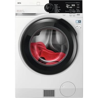 AEG Lavasciuga Libera installazione, LWR9E106AB, Ökokombi Serie 9000, 10+6 Kg, con Pompa di Calore, Tecnologia SensiDry, 1551giri/min, 76 dB(A), Classe B, Bianco