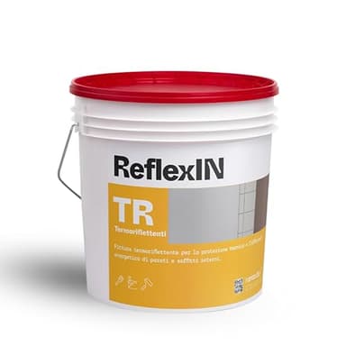 Nanocubo REFLEX IN 10L Pittura Termoriflettente per la Protezione Termica e l’Efficienza Energetica di Pareti e Soffitti Interni, Riduce Dispersione Termica, NANOTECNOLOGIA per l’Edilizia