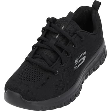 Skechers Graceful Get Connected, Sneaker Donna, Nero, 38 EU Larga