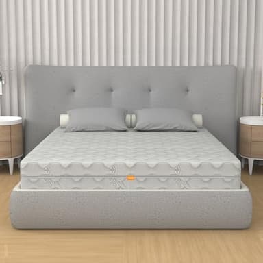 Materasso Sfoderabile Memory Foam e Molle Insacchettate, matrimoniale 160x190 alto 25 cm - Ortopedico, Rigidità Medio-Alta, Rivestimento Silver - Box System, 100% Made in Italy | Sensation