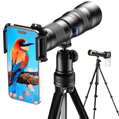 APEXEL Obiettivo zoom 20-60X professionale per smartphone – Cattura scene lontane con facilità