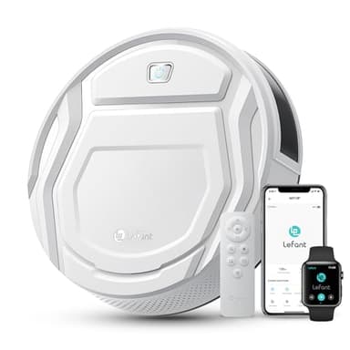 Lefant M210 Robot Aspirapolvere, Aspirazione 2200Pa,Robot di ricarica automatica ultrasottile,Pulizia della casa,Autonomia 120 min, 6 Modalità di Pulizia,Wi-Fi/App/Telecomando