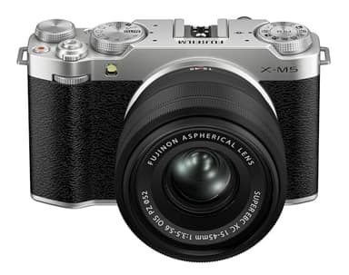 Fujifilm X-M5 Mirrorless Fotocamera Digitale XC15-45mmF3.5-5.6 OIS PZ Lens Kit - Argento
