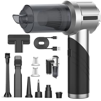 DkevEu Aspirapolvere per Auto Potente 20000 Pa Conveniente Aspiratore per Auto con Ricarica USB Aspirapolvere per Versatile per PC Casa Cucina Peli di Animali Crepe e Angoli