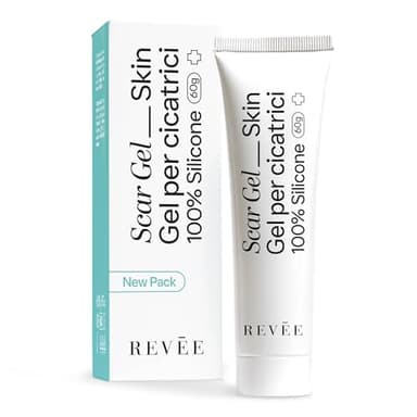 r Revée REVÉE Scar Gel Crema Cicatrici Chirurgiche 100% Silicone - Gel Topico per Cicatrici - Crema Cicatrizzante Ferite - Gel Cicatrici (60gr)
